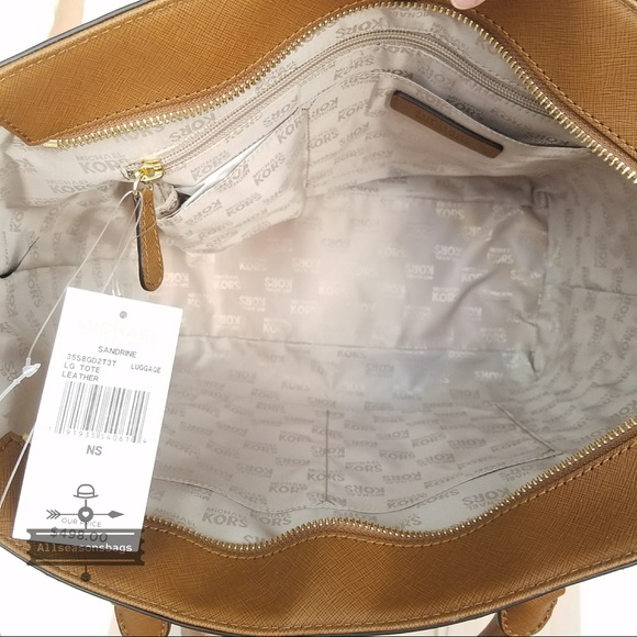 NWT Michael Kors Large Sandrine luggage tote bag - Picture 7 of 8